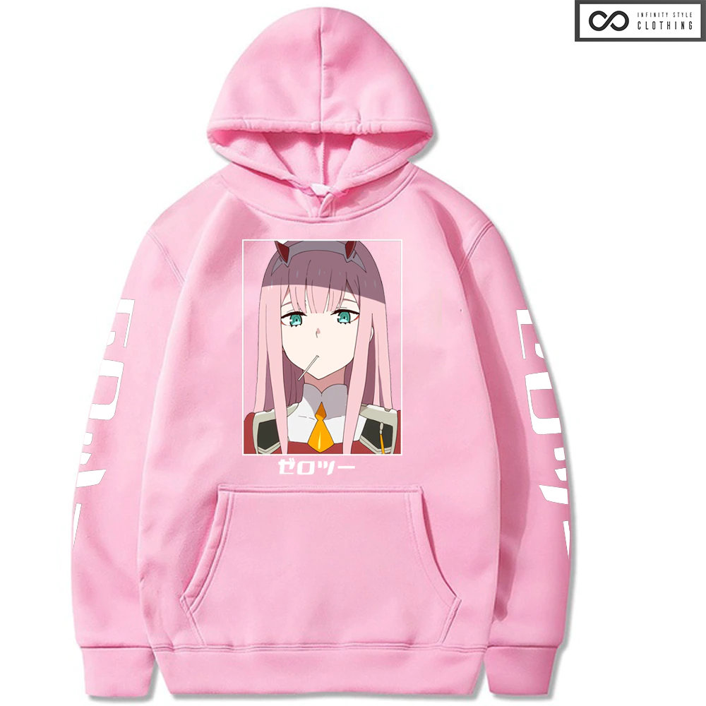 Zero Two Hoodie The Franxx Hoodie Anime Pullover Cute Girl | Etsy