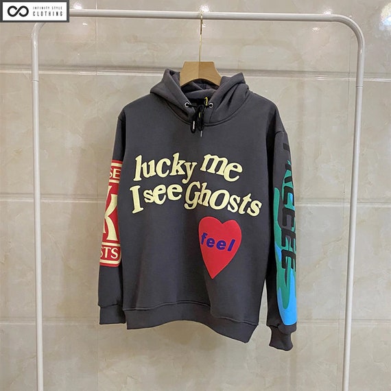 Kanye West Lucky Me I See Ghosts Hoodie Kanye West Merch | Etsy Israel