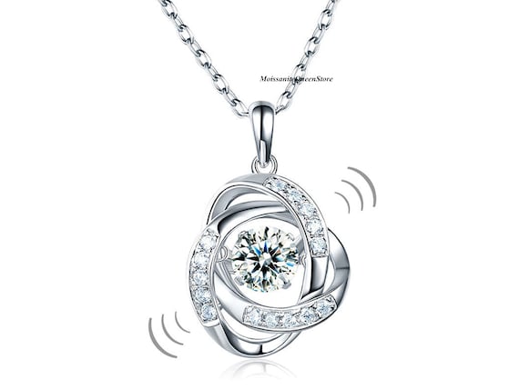 Dancing Stone Bling Woven Pendant Necklace 925 Sterling Dancing Stone Bling Woven Pendant Necklace 925 Sterling