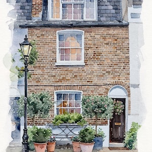 Custom House Portrait, Home Illustration from Photo, Watercolour House Portrait, New Home Gift, Watercolour Home Print, Family Home Present Bild 2