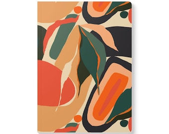 Colorful Abstract Softcover Journal - Lined Inside, Notebook, Diary, Writing Journal, Sketchbook, Notepad