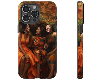 iPhone 15, iPhone 15 Pro, iPhone 15 Plus, iPhone 15 Pro Max Tough Cases African American Women Black Woman Sisters Friends Reunion