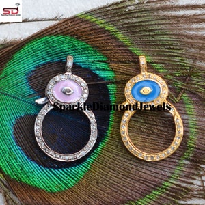 Pave Diamond Lock, Enamel Clasp Lock, 925 Silver Finding, Gold Vermeil Jewelry, Diamond Silver Lock, Jump Ring Clasp, Lock Jewelry
