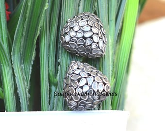 Cuentas de diamantes Cuentas de búsqueda de diamantes Plata de ley 925 Accesorios de joyería hechos a mano Espaciador Cuentas de diamantes de Polki de corte natural,