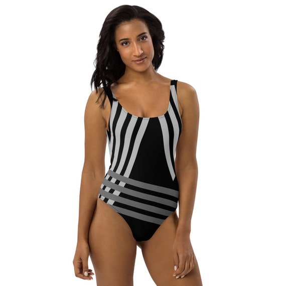Geometric One piece Swimsuit Etsy