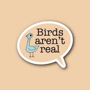 Birds Arent Real Laptop Sticker Waterproof Vinyl Decal Pigeon - Etsy