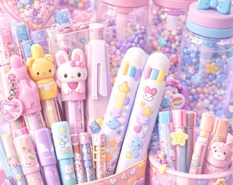 Kawaii Mystery Scoop | Pastel Stationery & Charms Bundle