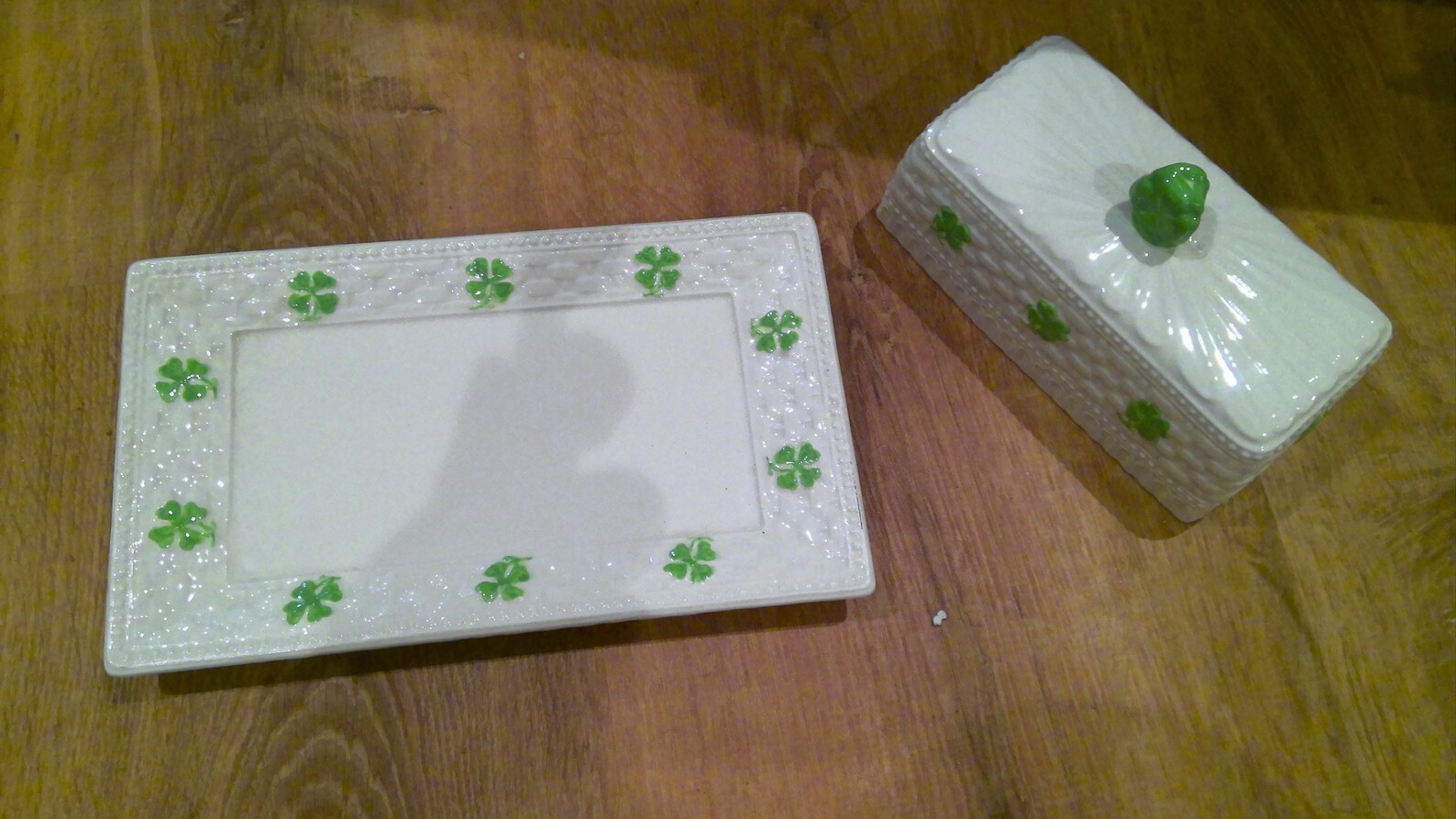 Irish ceramic butter dish vintage Etsy