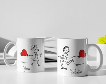 Personalized Love Mug, Valentine's Day Gift, Couple Anniversary Gift