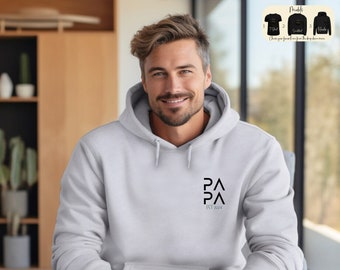 Gepersonaliseerde papa sweatshirt, papa T-shirt, Vaderdagcadeau, aangepaste naam papa hoodie, zwangerschapsaankondiging, nieuwe papa cadeau, papa als cadeau