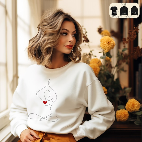 Vintage Yoga off the shoulder sweatshirt main image 1