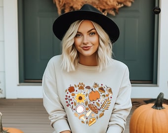 Fall T-shirt,  Autumn Leaves and Pumpkins Please - Thanksgiving Pumpkin Sweatshirt, Autumn Hoodie, Fall Wreath Sweater, Cottagecore Shirt