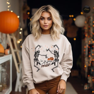 Fall Shirt, Dancing Skeleton Shirt, Happy Halloween crewneck, Halloween Tee sweatshirt, halloween costume shirt, womens halloween shirt gift