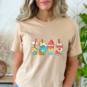 Sunshine and Cocktails T-shirt, Summer Cocktails Graphic Shirt for Women, Beach Shirt, Summer Vacay Fruits Tee Shirt, Summer Tee For Woman