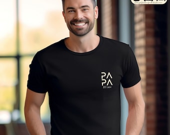 Personalised Papa Sweatshirt, Dad T-Shirt, Father's Day Gift, Custom Name Papa Hoodie, Pregnancy Announcement, New Dad Gift, Dad To Be Gifts