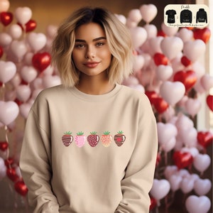 Chocolate Covered Strawberries Shirt, Strawberry Shirt, Cute Valentines Day, Gift for Her, Valentines Tee, Valentines Day Shirt for Women,
