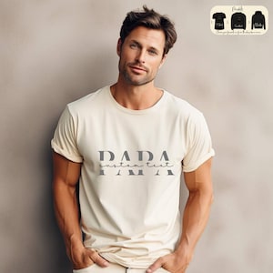 Personalisiertes Papa-Sweatshirt, modernes Papa-T-Shirt, Vatertagsgeschenk, individueller Namens-Papa-Hoodie, Schwangerschaftsankündigung, Geschenk für neuen Papa 2024 Bild 3