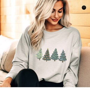 Christmas Tree Sweatshirt, Christmas Hoodie, Christmas Shirts for Women, Christmas Crewneck, Christmas T-Shirt, Winter Sweatshirt