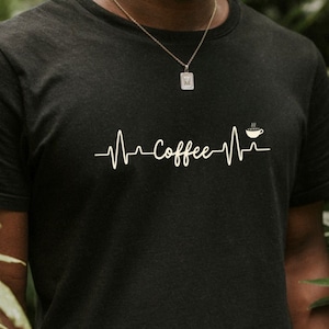 Minimalist Coffee Lover Crewneck Sweatshirt, Gift for Coffee Lover, Shirt for Coffee Lover, Personalized Gift for Best Friend, Coffee Hoodie