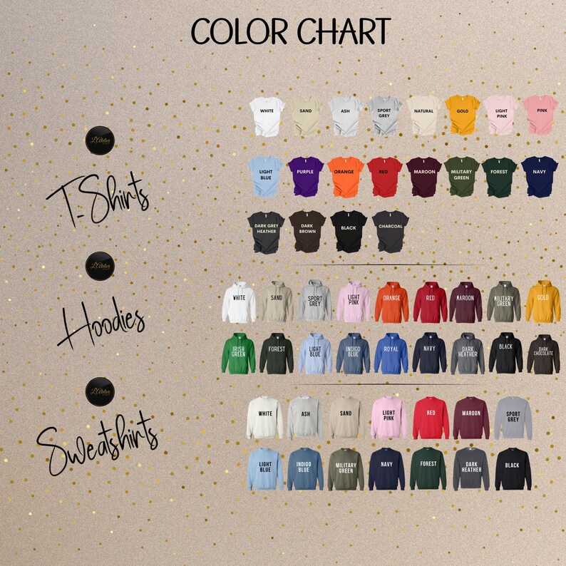 a display of various colored shirts on a wall