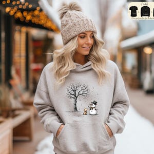 Christmas Snowman Sweatshirt, Christmas Dog T-Shirt, Snowman Hoodie, Snowman Dog Shirt, Christmas Crewneck, Christmas Shirts for Women