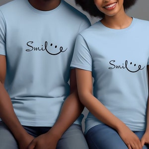 Smile Shirt, Positive Vibes Sweatshirt, Positivity Quote T-Shirt, Smile Hoodie, Graphic Tee For Woman, T-Shirts With Inspirational Sayings zdjęcie 3