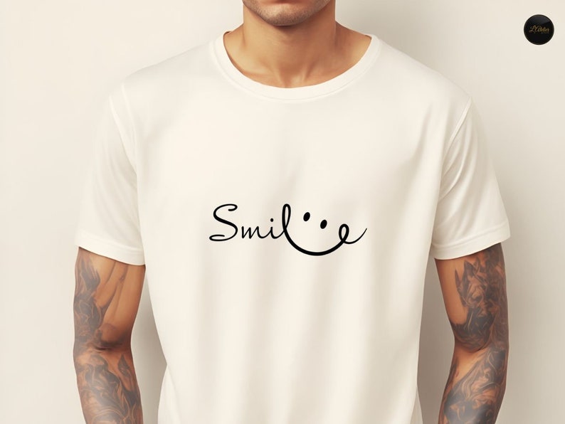 Smile Shirt, Positive Vibes Sweatshirt, Positivity Quote T-Shirt, Smile Hoodie, Graphic Tee For Woman, T-Shirts With Inspirational Sayings zdjęcie 5