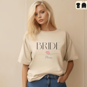 Personalized Gift For Bride, Bride Sweatshirt, Custom Bride T-Shirt, Engagement Gift, Unique Bridal Shower Gift, Future Mrs Hoodie