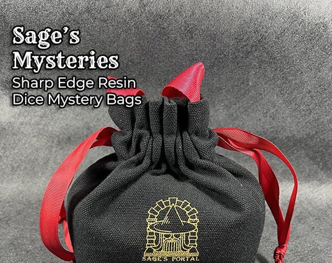 Sage’s Mysteries Sharp Edge Resin Dice Grab Bag | Dungeons Dragons DnD