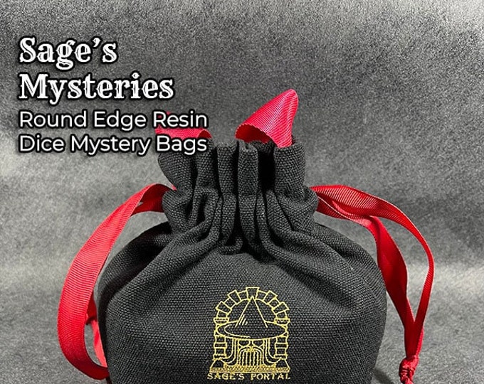 Sage’s Mysteries Round Edge Resin Dice Grab Bag | Dungeons Dragons DnD