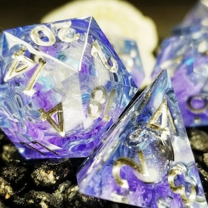 Sage’s Mystic Souls Liquid Core Sharp Edge Resin Dice Set