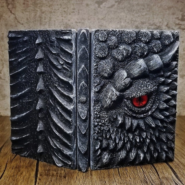 Eye of the Black Dragon Notebook | Handmade Notebook for TTRPG, Sketchbook, Diary | Hard Bound or Ring Bound