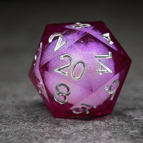 Sage's Vesper Souls - 33mm Liquid-Core D20 Sharp Edge Resin Dice