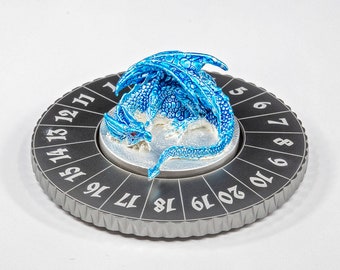 Sage&#39;s Blue Dragon Dice Wheel | Dungeons Dragons DnD Pathfinder RPG TTRPG
