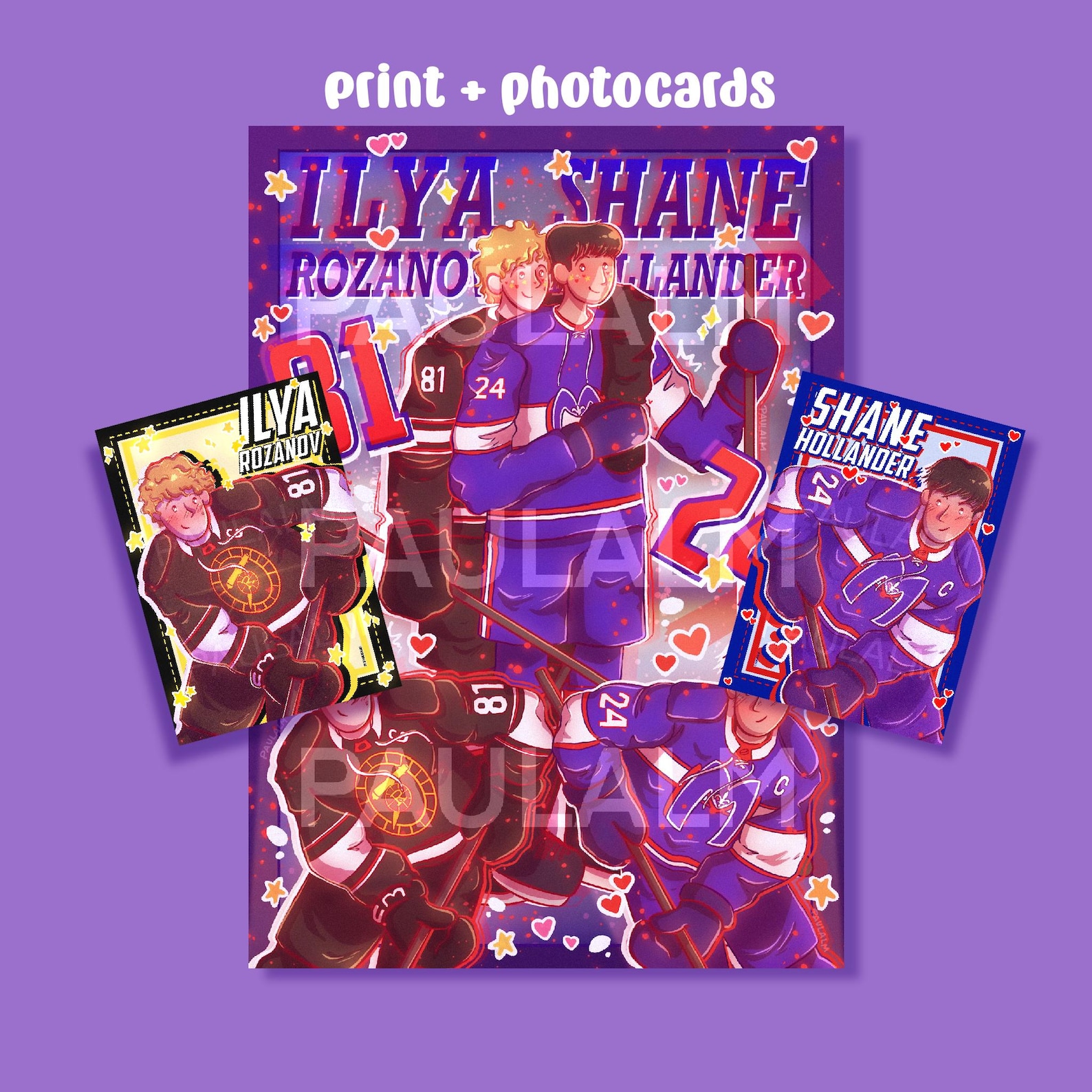Heated Rivalry Sprayed Edges Heated Rivalry Fanart Print + Photocards - Etsy