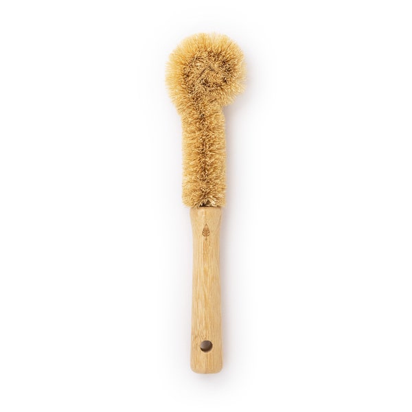 PLANT OATH Bamboo Dish Scrub Brush | Sustainable Gift | Zero Plastic Kitchen | Eco-Friendly Cleaning Solution | Durable and Stylish Design