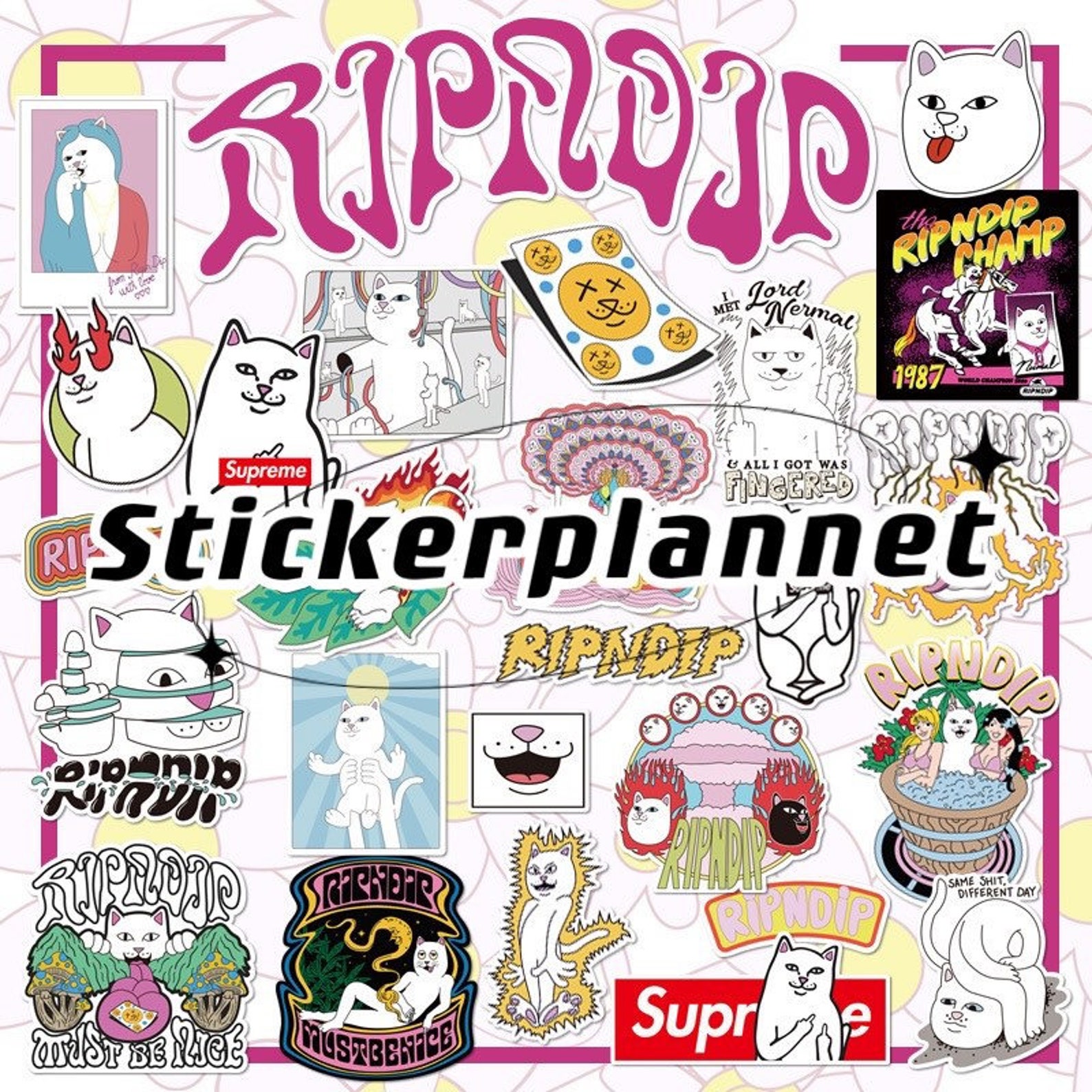Special edition RIPNDIP Cats Swag Sticker Pack 25 Etsy