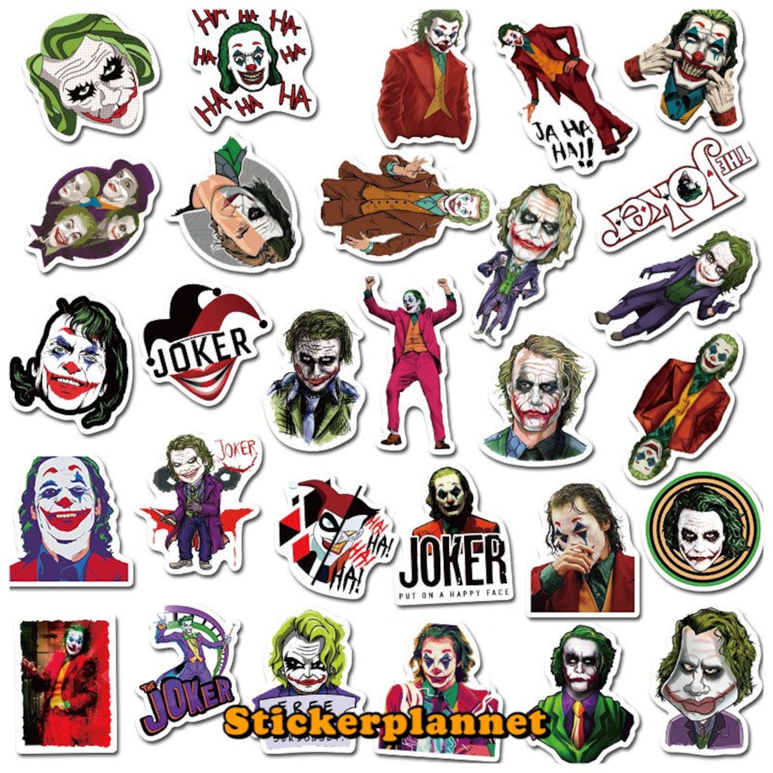 Joker Movie Vinyl Stickers Pack Etsy