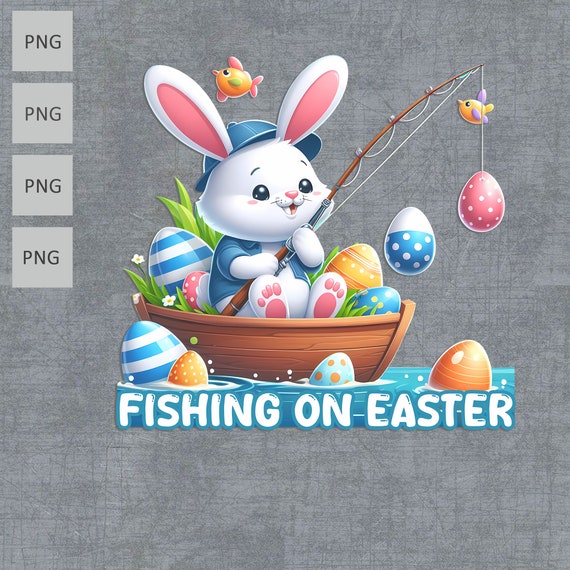 Fishing On Easter Png, Happy Easter Bunny Png, Happy Easter Bunny Ears Png,  Bunny Ears Png, Happy Easter, Easter Matching Png