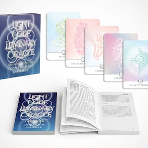 Light Code Luminary Oracle Deck | 50 Cards | 128-Page Guidebook | Light Language Codes and Activations