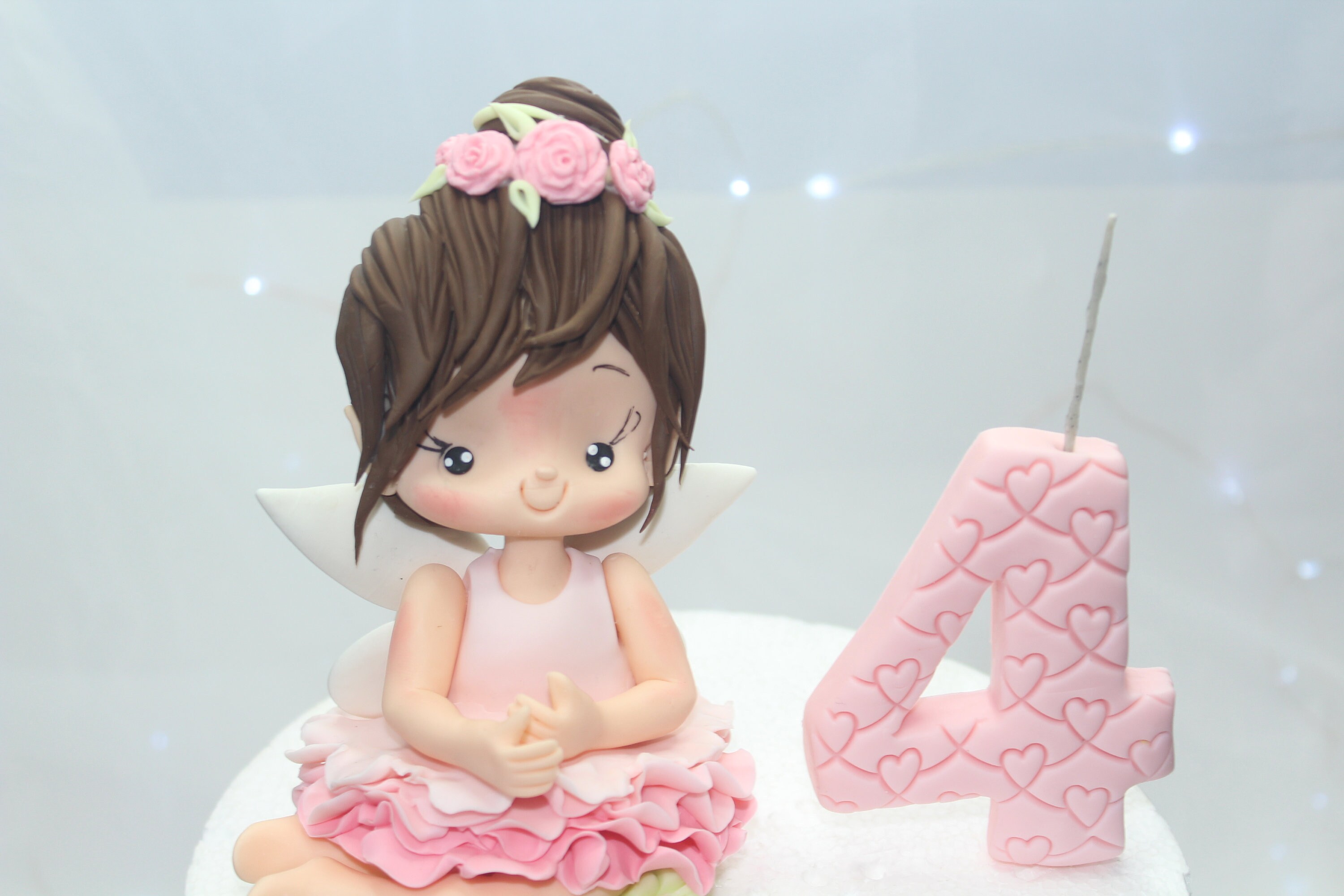 JeVens rosa slver dsco balls decorazone per torta fogle d palma d'argento decorazone per