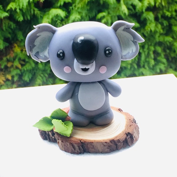 Koala figure animal cake topper en fondant ou en porcelaine froide.festas enfants,décoration baby shower Figure cake design anniversaire.