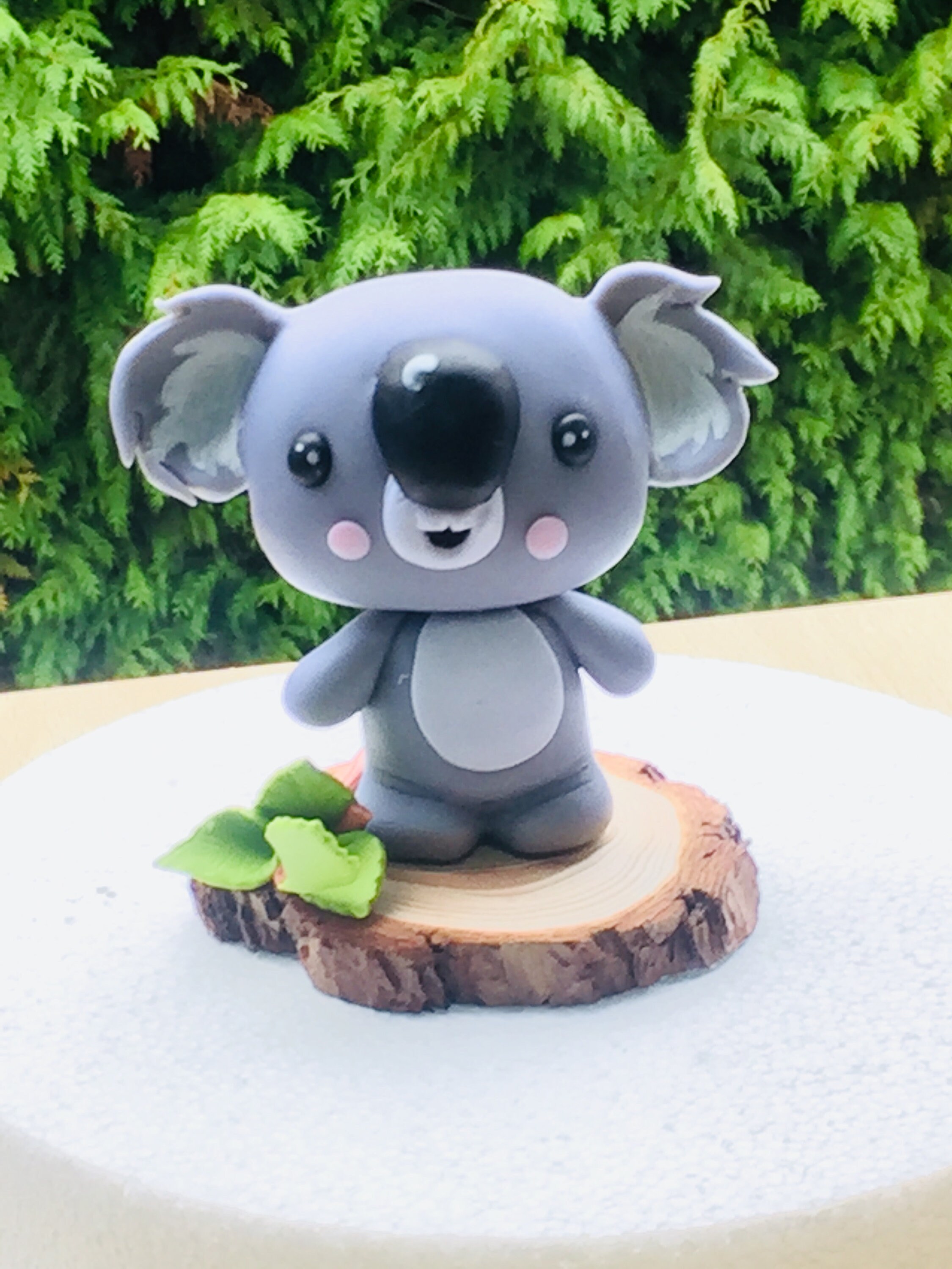 Miniatura Koala In Resina, 3.6x3.5x2 Cm - Statuetta Decorativa Per Bonsai, Giardino Fatato, Scrivania