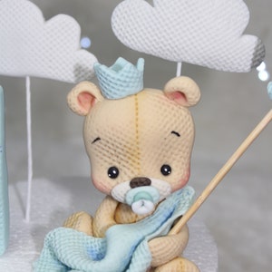 Teddybär-Geburtstagskerzen (4 Stück) – Mini-Bären Mit Partyhut, Aus Paraffin/Kunststoff, Für Kuchen & Cupcakes