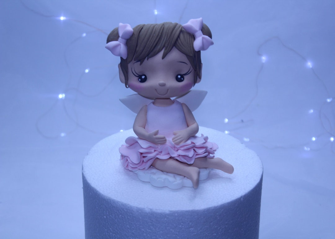 Fairy Cake Topper Fondant Fairy Sugar Paste Fairy Girls Etsy