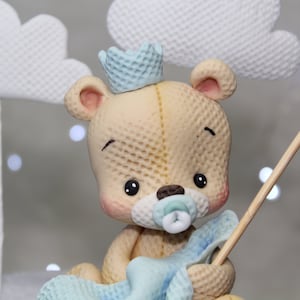 Teddybär-Geburtstagskerzen (4 Stück) – Mini-Bären Mit Partyhut, Aus Paraffin/Kunststoff, Für Kuchen & Cupcakes