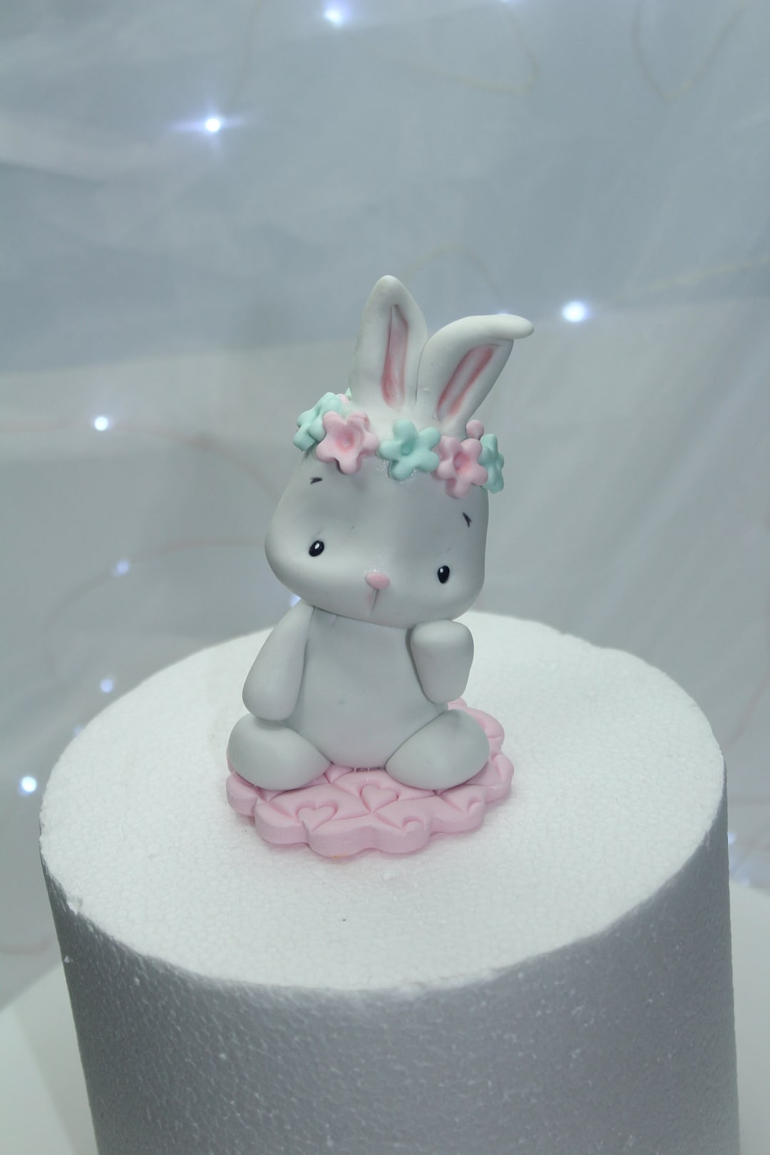 Cute Rabbit Figure Cake Topper Fondant Forest - Etsy