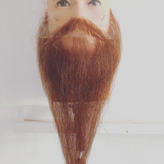 Quality Copper Long Straight Beard and Moustache for Film and - Etsy Quality Copper Long Straight Beard and Moustache for Film and - Etsy