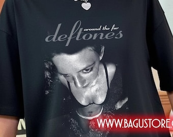 Deftones Around The Fur Graphic T-shirt, Vintage Y2K Rock Band Tee