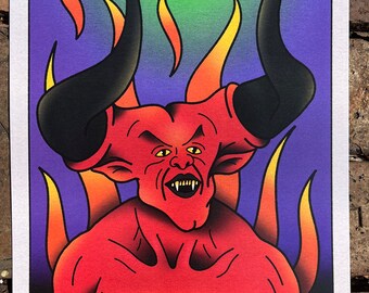 Tim Curry, LEGEND, Alternative Movie Poster, Tarot Card, The Devil